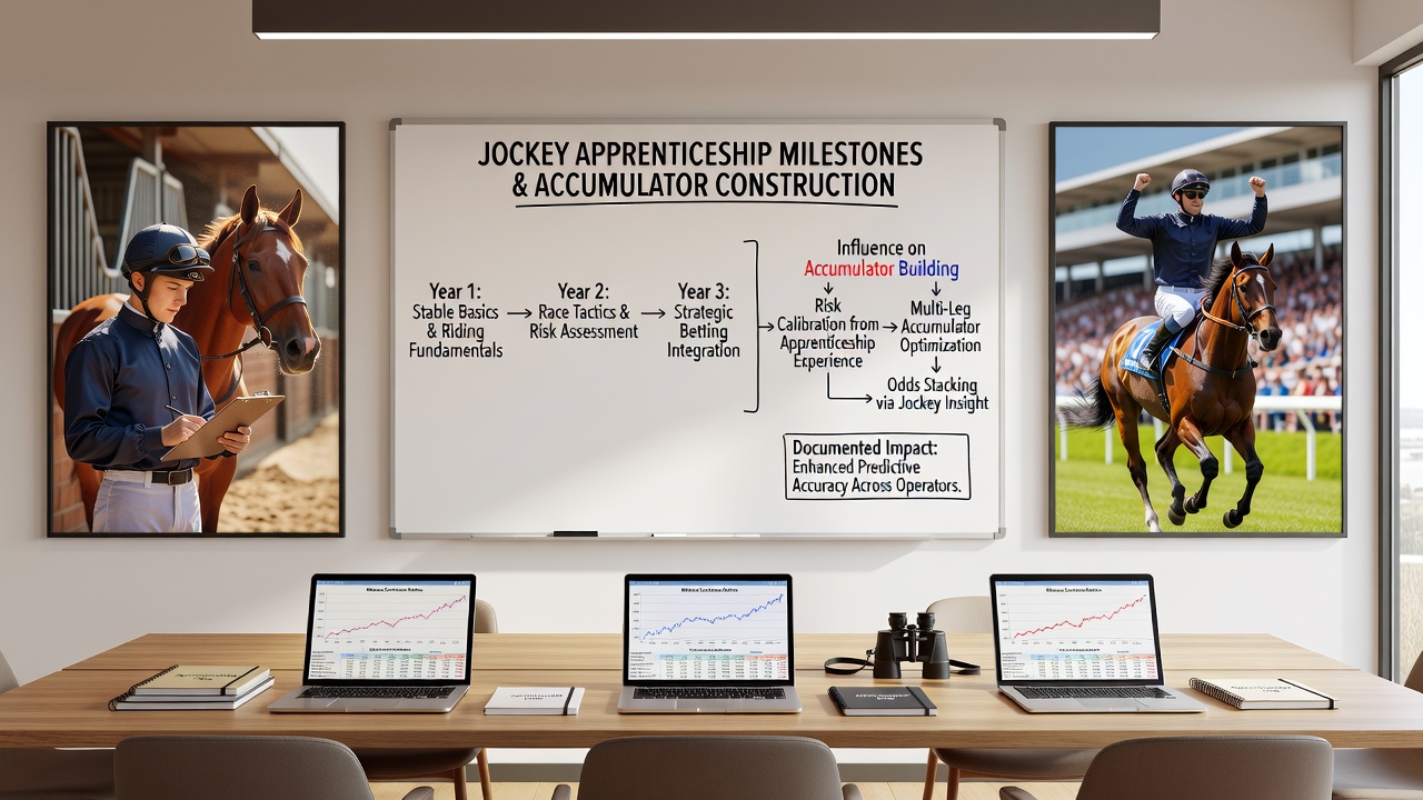 Accumulator bet slips showing combined flat racing and European league selections